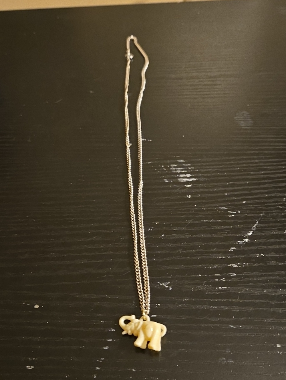 Delicate Cream Elephant Pendant Necklace - Women Jewelry